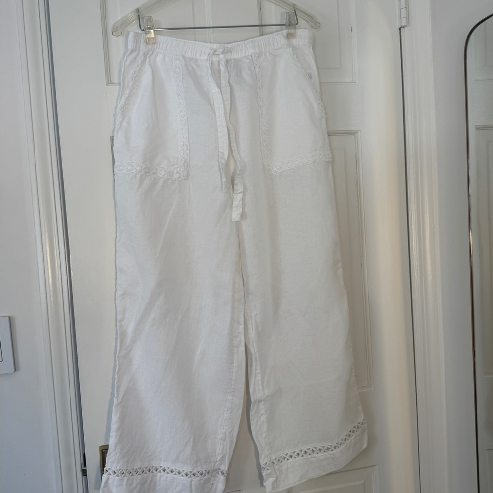 Joie White Linen Pants